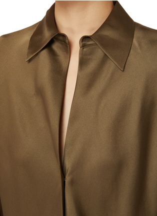  - VINCE - Bias Cut Long Sleeve Blouse