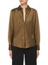 Main View - Click To Enlarge - VINCE - Bias Cut Long Sleeve Blouse