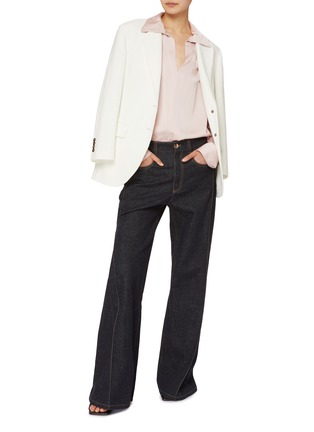 Figure View - Click To Enlarge - VINCE - Smocked Blouse