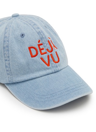 Detail View - Click To Enlarge - CLARE V - Déjà Vu Embroidered Cotton Baseball Cap