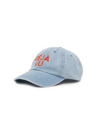 Main View - Click To Enlarge - CLARE V - Déjà Vu Embroidered Cotton Baseball Cap