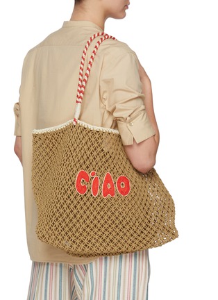 Figure View - Click To Enlarge - CLARE V - L'Été Ciao Crochet Tote Bag