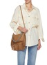 Front View - Click To Enlarge - CLARE V - Petit Moyen Custom Strap Leather Bag