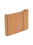 Detail View - Click To Enlarge - CLARE V - Woven Leather Flat Clutch Bag With Tabs