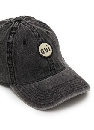 Detail View - Click To Enlarge - CLARE V - Oui Embroidered Cotton Baseball Cap