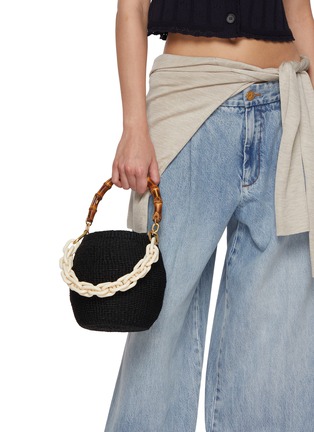 Figure View - Click To Enlarge - CLARE V - Pot de Miel Resin Handle Basket Bag