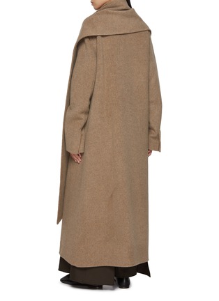 Back View - Click To Enlarge - RUOHAN - Cooperi Scarf Draped Coat
