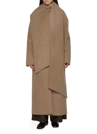 Main View - Click To Enlarge - RUOHAN - Cooperi Scarf Draped Coat