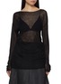 Main View - Click To Enlarge - RUOHAN - Alba Sheer Cashmere Top