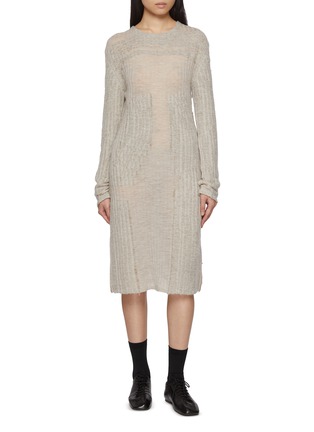 Main View - Click To Enlarge - RUOHAN - Jan Jacquard Cashmere Wool Knit Dress