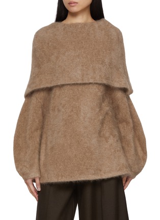 Main View - Click To Enlarge - RUOHAN - Lima Shawl Cashmere Top