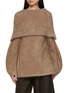 Main View - Click To Enlarge - RUOHAN - Lima Shawl Cashmere Top