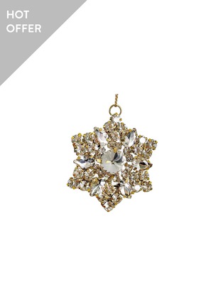 Main View - Click To Enlarge - SHISHI - Diamond Flower Snowflake Ornament
