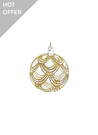 Main View - Click To Enlarge - SHISHI - Glitter Garland Glass Ball Ornament