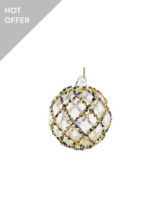 Main View - Click To Enlarge - SHISHI - Diamond Lined Velvet Ball Ornament