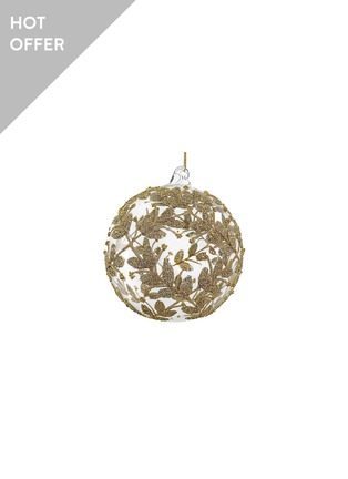 Main View - Click To Enlarge - SHISHI - Bead Flower Lace Glass Ball Ornament