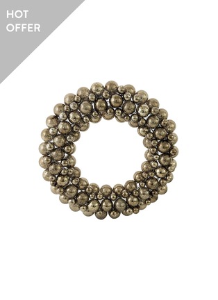 Main View - Click To Enlarge - SHISHI - Bubble Wreath — Antique Silver