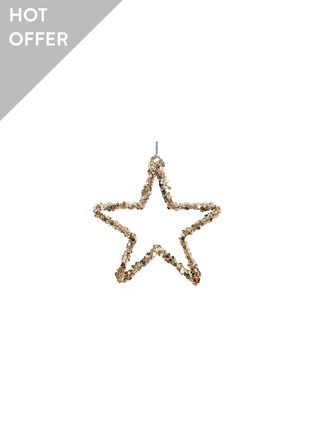 Main View - Click To Enlarge - SHISHI - Open Star Sequin Ornament