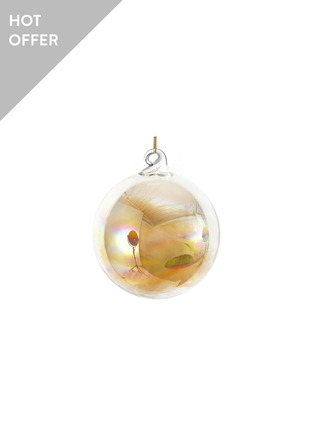 Main View - Click To Enlarge - SHISHI - Lustered Feather Glass Ball Ornament