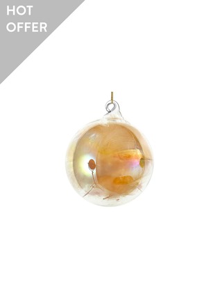 Main View - Click To Enlarge - SHISHI - Lustered Feather Glass Ball Ornament