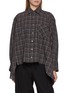 BEAUTIFUL PEOPLE Double End Sheer Chequered Wool Tuxedo Shirt