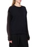 Detail View - Click To Enlarge - BEAUTIFUL PEOPLE - Sheer Sleeve Wool Knit Top