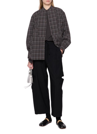 Figure View - Click To Enlarge - BEAUTIFUL PEOPLE - Sheer Sleeve Wool Knit Top