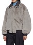 Detail View - Click To Enlarge - BEAUTIFUL PEOPLE - Reversible Fur Taffeta MA-1 Jacket