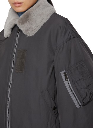  - BEAUTIFUL PEOPLE - Reversible Fur Taffeta MA-1 Jacket