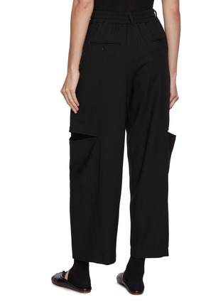 Back View - Click To Enlarge - BEAUTIFUL PEOPLE - Trompe Loeil Worsted Doeskin Wool Pants