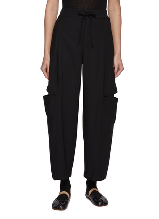 Main View - Click To Enlarge - BEAUTIFUL PEOPLE - Trompe Loeil Worsted Doeskin Wool Pants