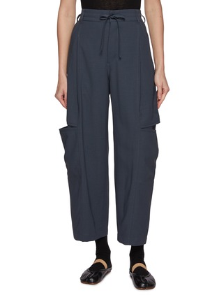 Main View - Click To Enlarge - BEAUTIFUL PEOPLE - Trompe Loeil Worsted Doeskin Wool Pants