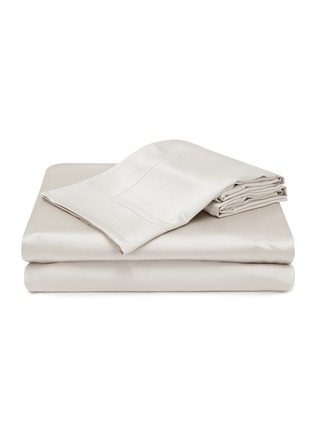 Main View - Click To Enlarge - SILKY MIRACLE - The One Queen Size Silk Bed Set — Galaxy Grey