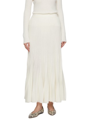 Main View - Click To Enlarge - ARCH4 - Sabrina Ribbed Cashmere Knit Maxi Skirt