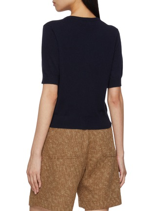 Back View - Click To Enlarge - ARCH4 - Stanley Short Sleeve Cashmere Knit Cardigan