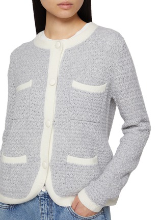  - ARCH4 - Tulip Tweed Textured Cashmere Cardigan