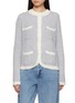 Main View - Click To Enlarge - ARCH4 - Tulip Tweed Textured Cashmere Cardigan