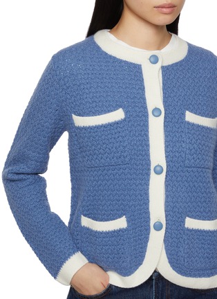  - ARCH4 - Tulip Tweed Textured Cashmere Cardigan