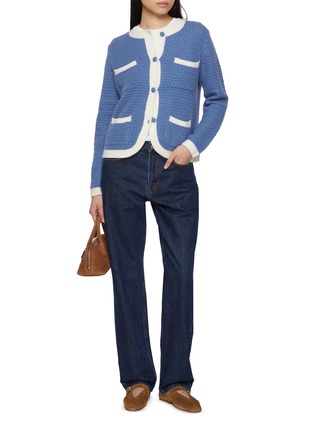 Figure View - Click To Enlarge - ARCH4 - Tulip Tweed Textured Cashmere Cardigan
