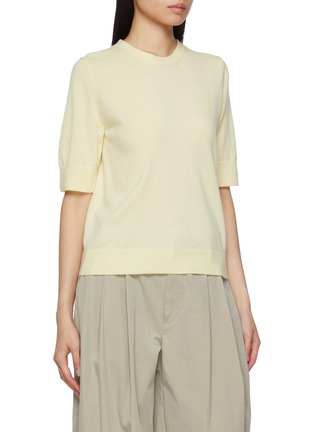Detail View - Click To Enlarge - ARCH4 - Imogen Scarf Tie Cashmere Knit Top