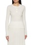 Main View - Click To Enlarge - ARCH4 - New Noa Cashmere Knit Henley Top