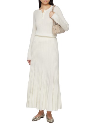 Figure View - Click To Enlarge - ARCH4 - New Noa Cashmere Knit Henley Top