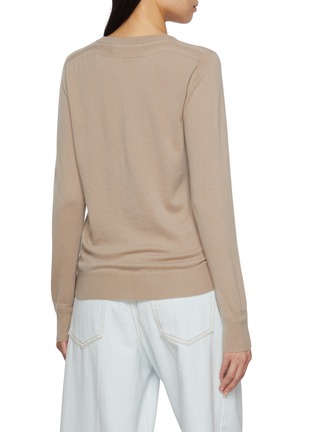 Back View - Click To Enlarge - ARCH4 - Nappa Crewneck Cashmere Knit Cardigan
