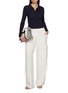Figure View - Click To Enlarge - ARCH4 - Maja Ribbed Cashmere Knit Polo Top