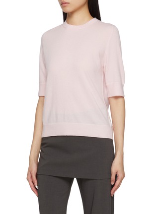 Detail View - Click To Enlarge - ARCH4 - Imogen Scarf Tie Cashmere Knit Top