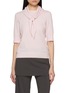 Main View - Click To Enlarge - ARCH4 - Imogen Scarf Tie Cashmere Knit Top