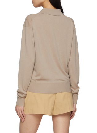 Back View - Click To Enlarge - ARCH4 - New Hamilton Cashmere Knit Polo Top