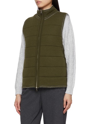 Detail View - Click To Enlarge - ARCH4 - Hammersmith Quilted Knit Gilet