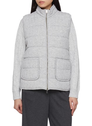 Main View - Click To Enlarge - ARCH4 - Hammersmith Quilted Knit Gilet