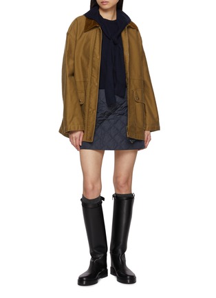 Figure View - Click To Enlarge - ARCH4 - Sonja Shoulder Tie Cashmere Knit Top